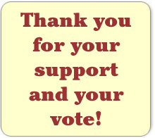 Thank you for your support and vote!